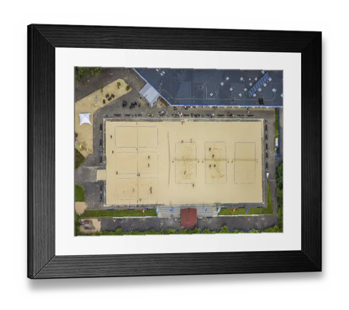 Framed Print : Aerial view, Duisburg-West, Toeppersee Framed Print : Aerial view, Duisburg-West, Toeppersee