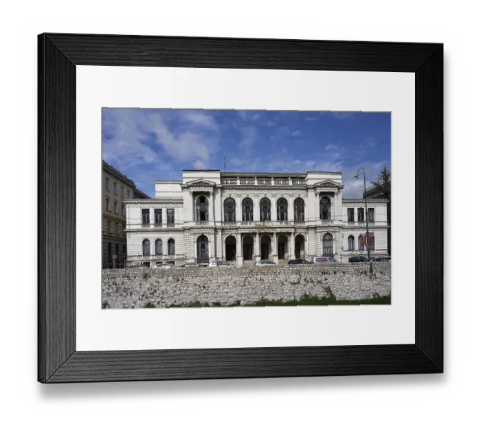 Framed Print : National Theatre Sarajevo, south side
