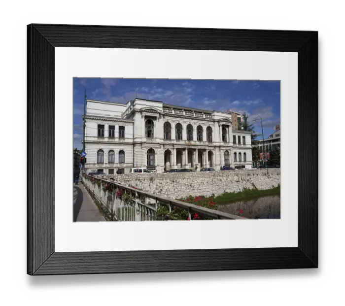Framed Print : National Theatre Sarajevo, south side Framed Print : National Theatre Sarajevo, south side