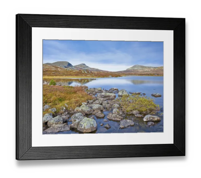 Framed Print : Autumn at Muvatnet, Rondane National Park