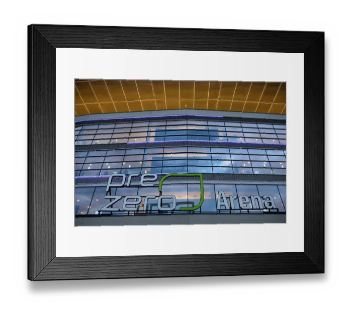 Framed Print : Exterior view, glass facade Framed Print : Exterior view, glass facade