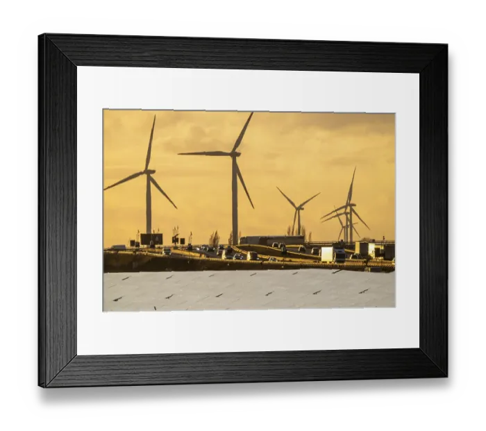 Framed Print : 20 MWp ground-mounted photovoltaic system Framed Print : 20 MWp ground-mounted photovoltaic system