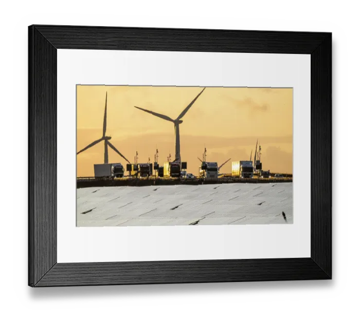 Framed Print : 20 MWp ground-mounted photovoltaic system Framed Print : 20 MWp ground-mounted photovoltaic system