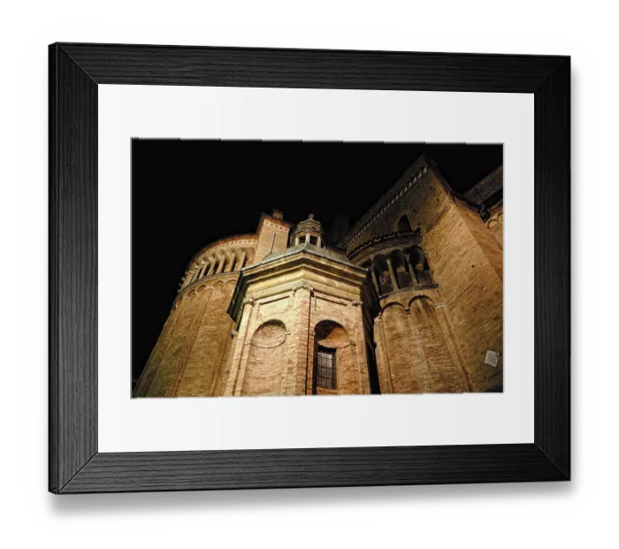 Framed Print : A detail of a beautiful cathedral in Italy