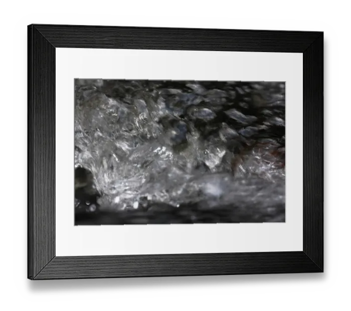 Framed Print : Water feature in a mountain stream Framed Print : Water feature in a mountain stream