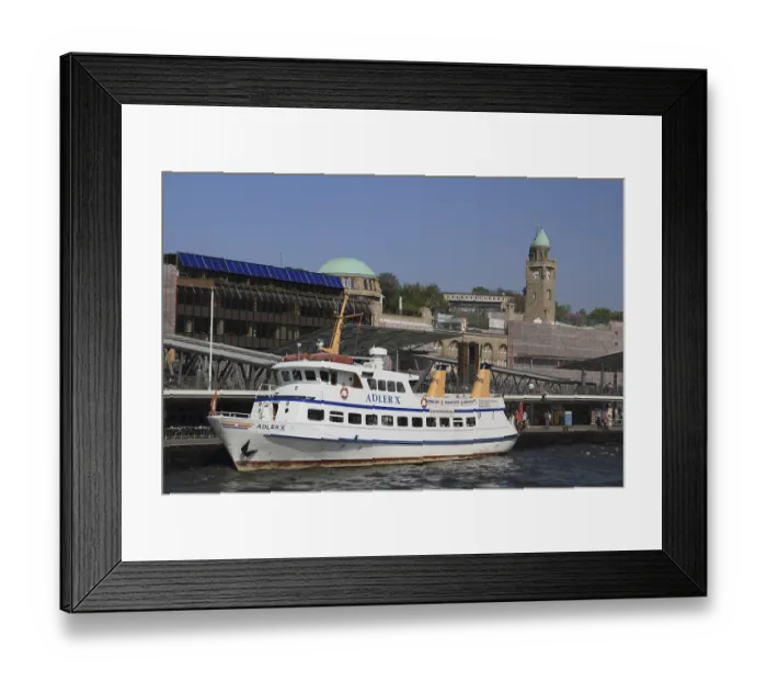 Framed Print : Landungsbrucken, steamer Adler X