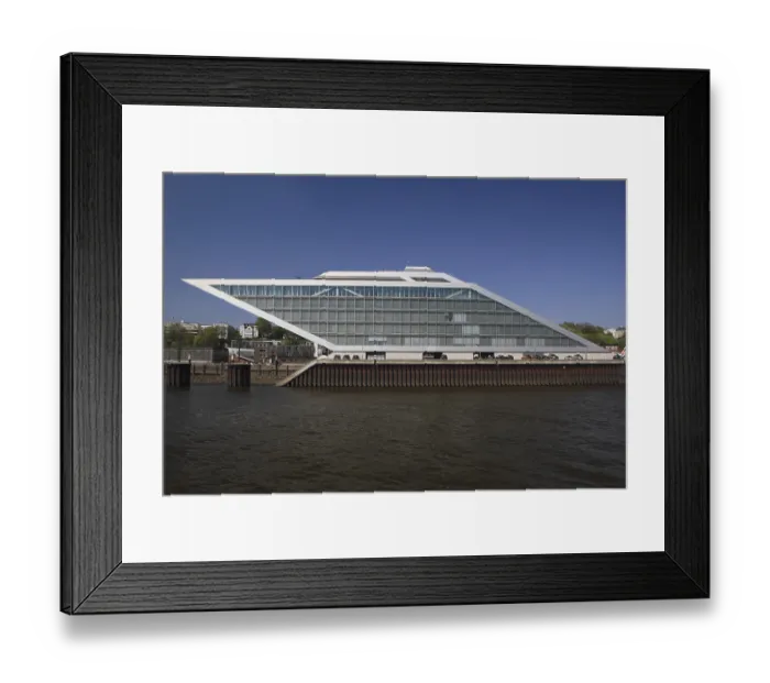 Framed Print : Cruise terminal Hamburg Cruise Centre Altona on the Elbe