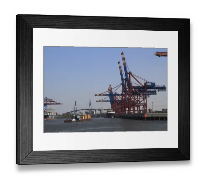 Framed Print : Waltershofer Hafen, Eurogate Container Terminal