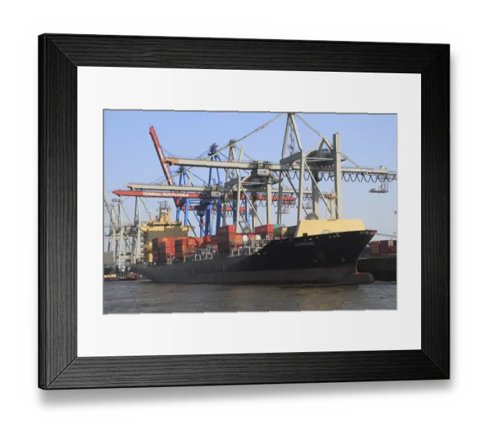 Framed Print : HHLA Container Terminal Burchardkai