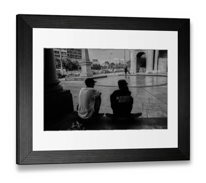 Framed Print : Germany, Berlin, 17.07.1992, Skateboard - Rider at Spittelmarkt
