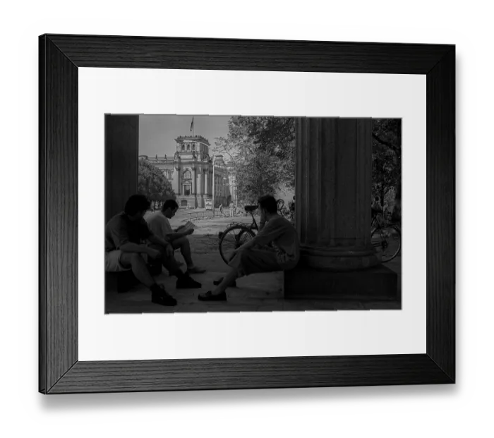 Framed Print : Germany, Berlin, 21.07.1992, Citizens Framed Print : Germany, Berlin, 21.07.1992, Citizens