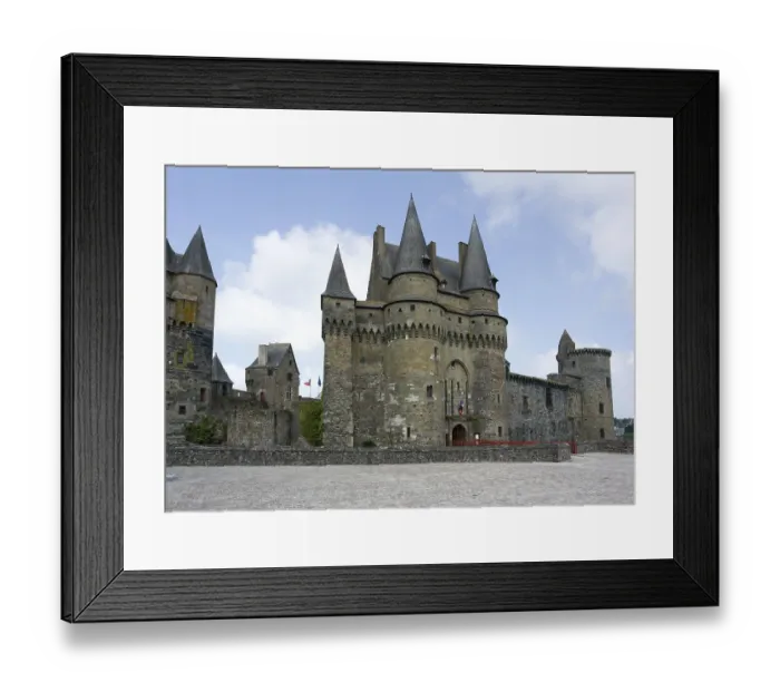 Framed Print : The castle of Vitre in Brittany, France