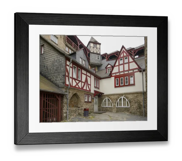 Framed Print : Stahleck castle near Bacharach at the Middle Rhine in Germany