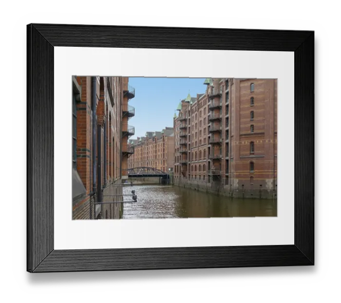 Framed Print : Impression of the Speicherstadt Framed Print : Impression of the Speicherstadt