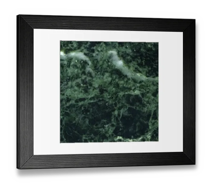Framed Print : Abstract full frame background showing a dark green polished stone structure