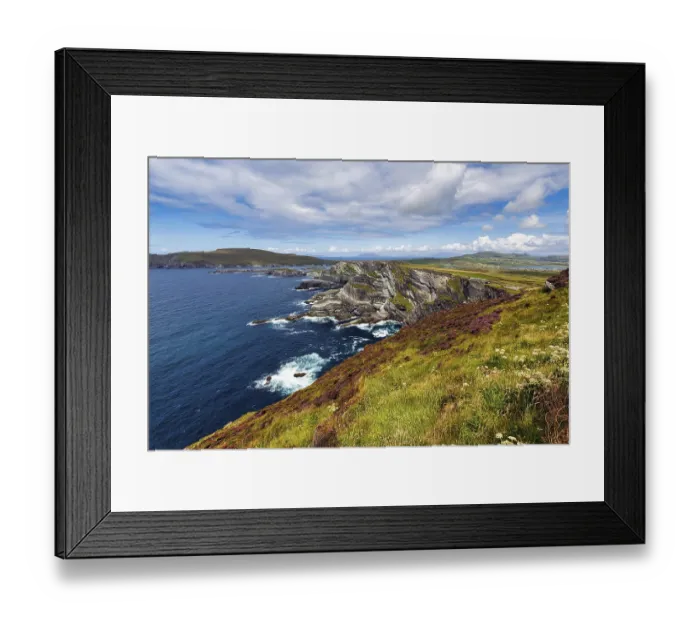 Framed Print : Rugged cliffs on the Atlantic, Kerry Cliffs Framed Print : Rugged cliffs on the Atlantic, Kerry Cliffs