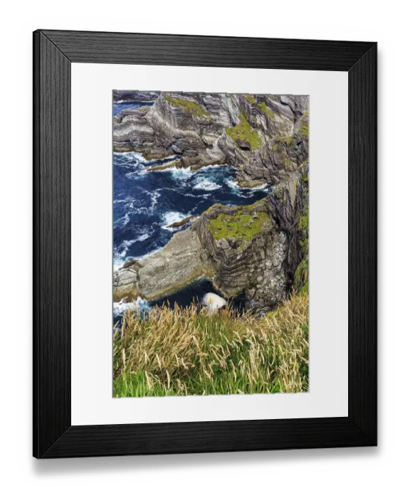 Framed Print : Rugged cliffs on the Atlantic Ocean Framed Print : Rugged cliffs on the Atlantic Ocean