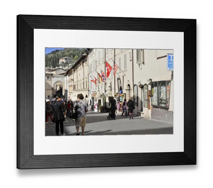 Framed Print : Old town alley, city centre, old town