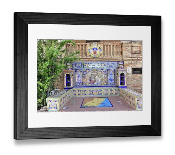 Framed Print : Plaza de Espana in Seville