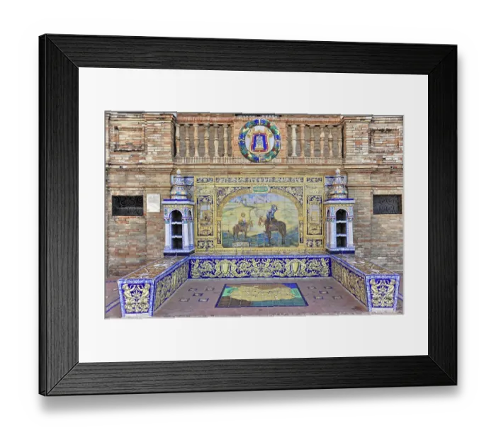 Framed Print : Plaza de Espana in Seville