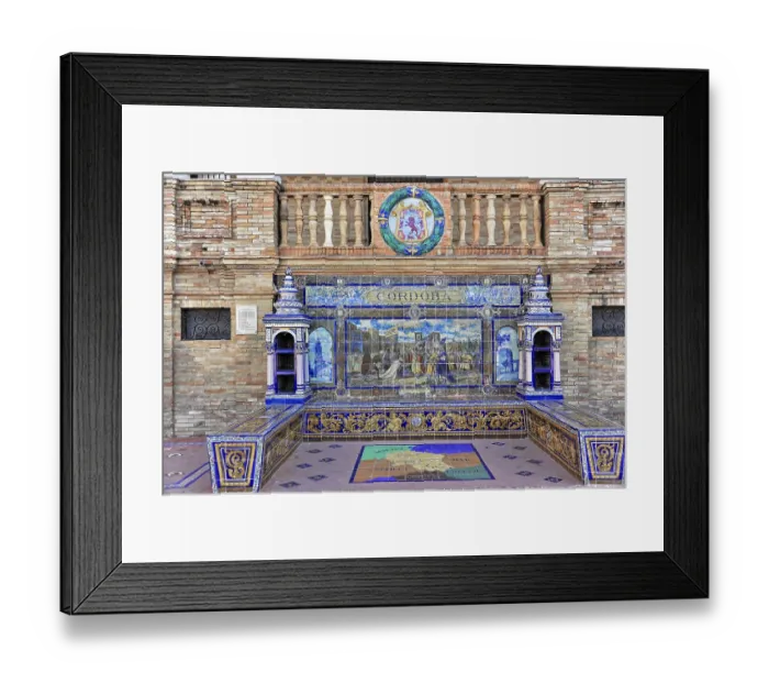 Framed Print : Plaza de Espana in Seville Framed Print : Plaza de Espana in Seville