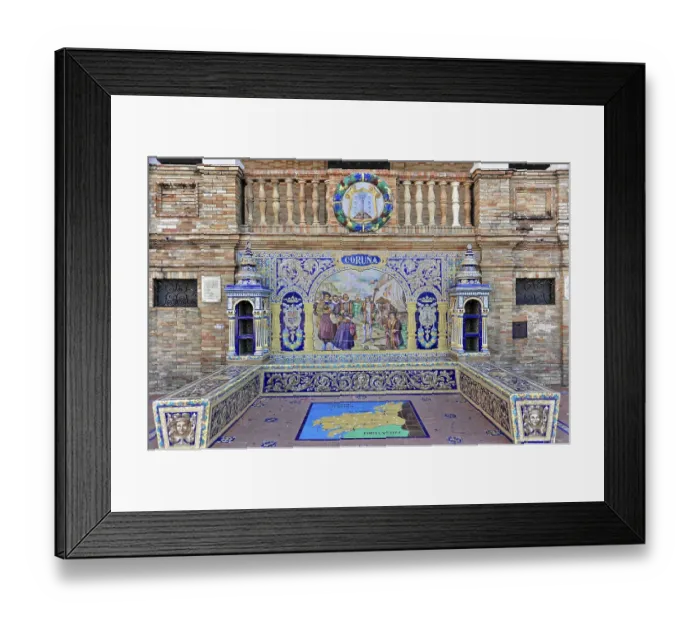 Framed Print : Plaza de Espana in Seville