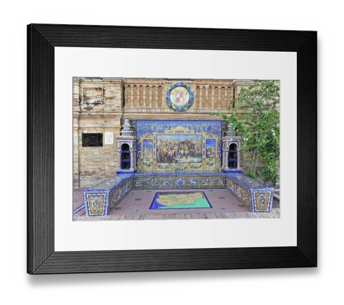 Framed Print : Plaza de Espana in Seville