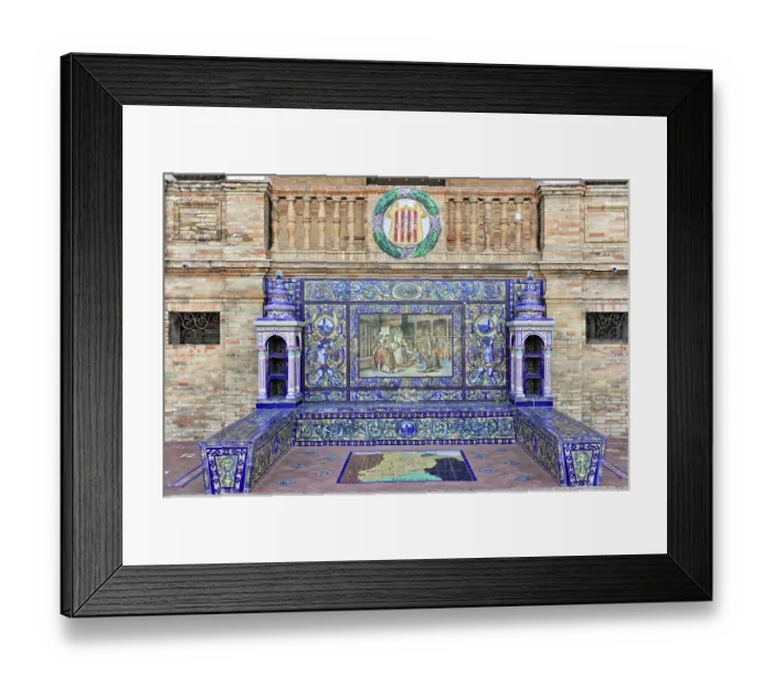 Framed Print : Plaza de Espana in Seville