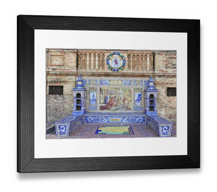 Framed Print : Plaza de Espana in Sevilla