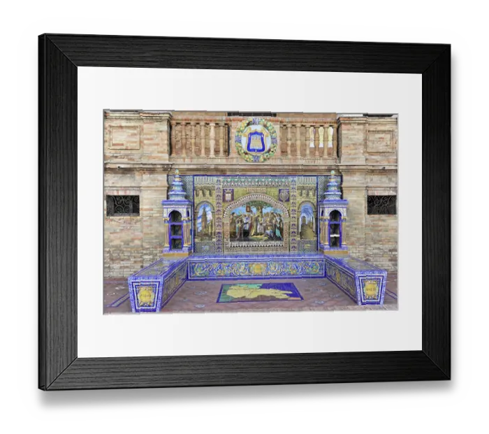 Framed Print : Plaza de Espana in Seville