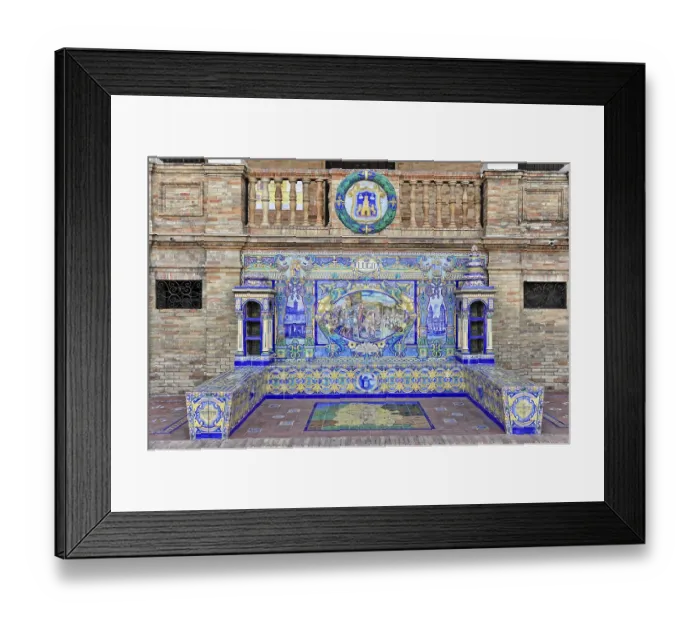 Framed Print : Plaza de Espana in Seville