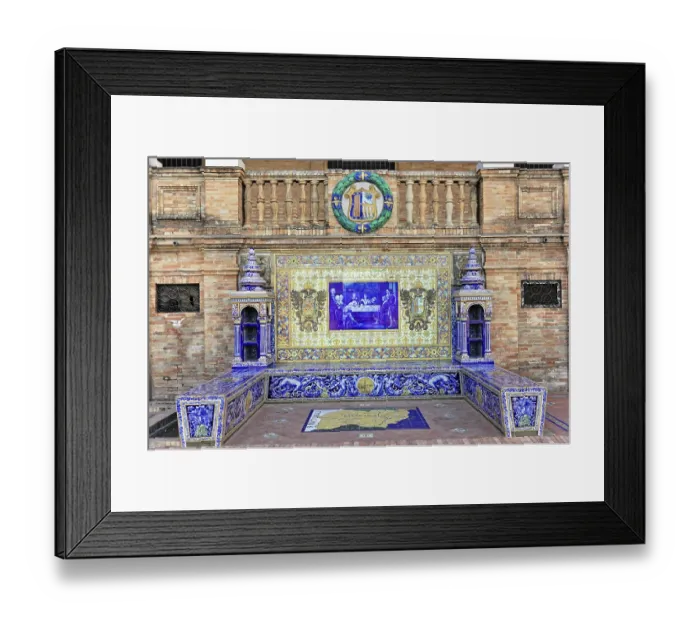 Framed Print : Plaza de Espana in Seville