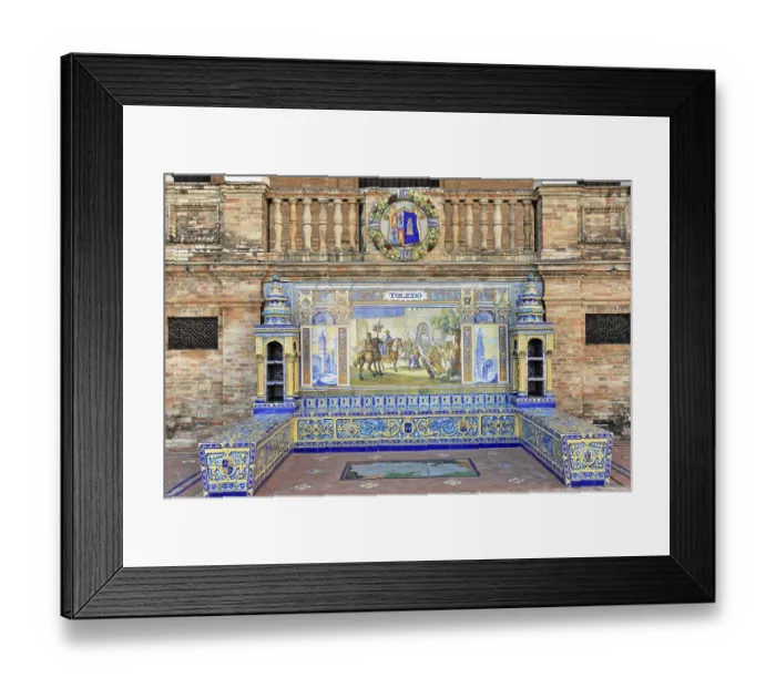 Framed Print : Plaza de Espana in Seville
