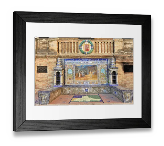 Framed Print : Plaza de Espana in Seville