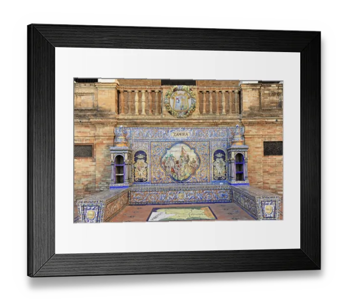 Framed Print : Plaza de Espana in Seville Framed Print : Plaza de Espana in Seville