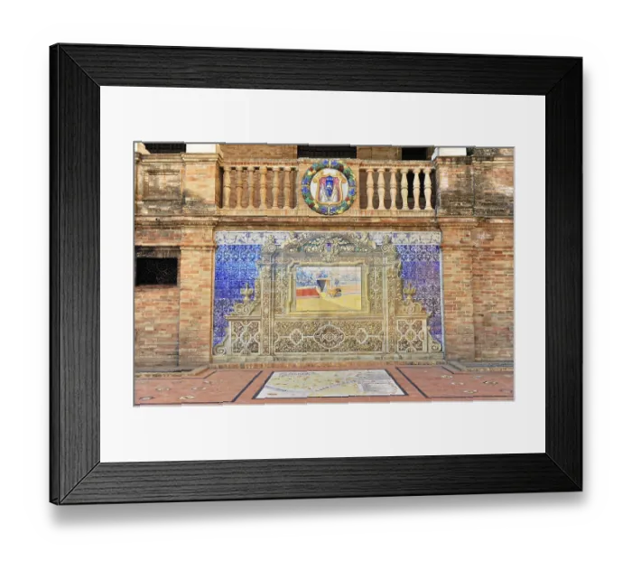Framed Print : Plaza de Espana in Seville