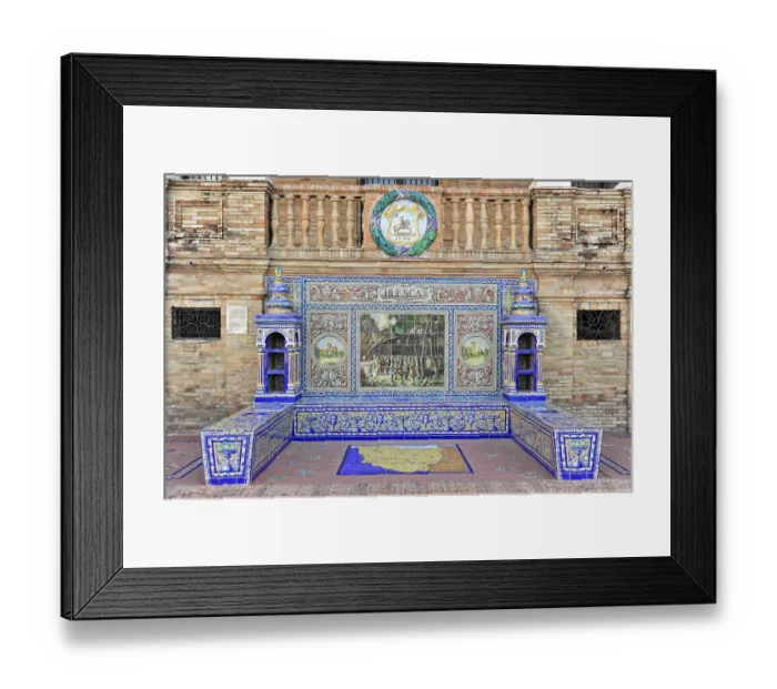 Framed Print : Plaza de Espana in Seville