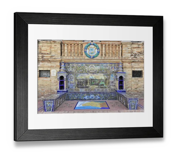 Framed Print : Plaza de Espana in Seville