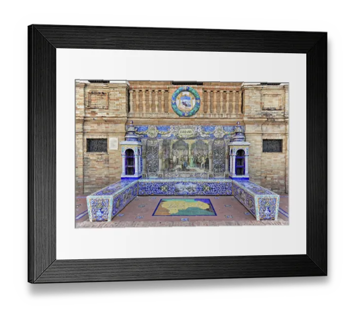 Framed Print : Plaza de Espana in Seville Framed Print : Plaza de Espana in Seville