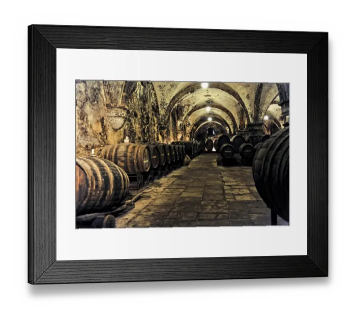 Framed Print : Wine cellar in Eberbach Monastery