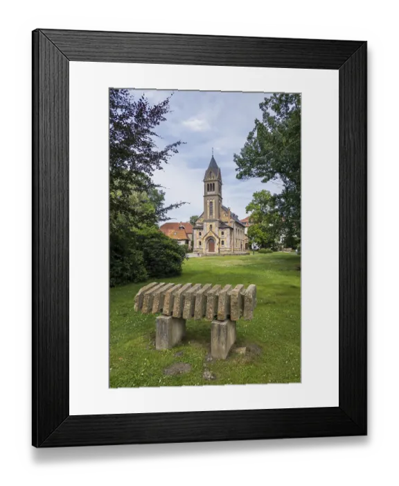 Framed Print : Castle chapel in Sutthausen Manor Park