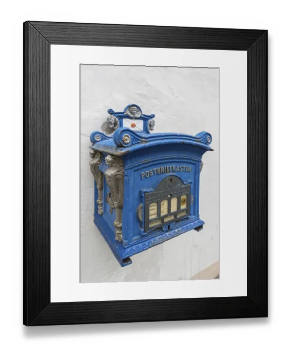 Framed Print : Old mailbox from 1896, post, letter Framed Print : Old mailbox from 1896, post, letter