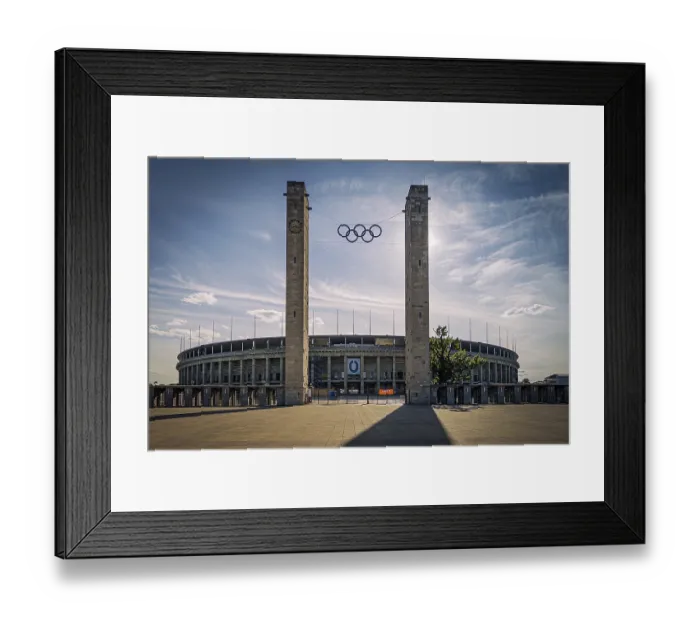 Framed Print : Berlin Olympic Stadium in the evening light