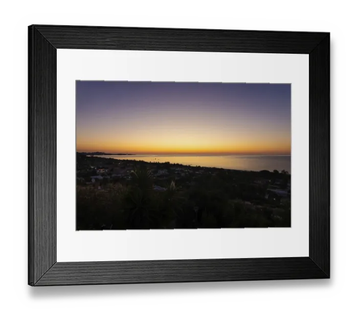 Framed Print : The sun rises on the Costa Rei