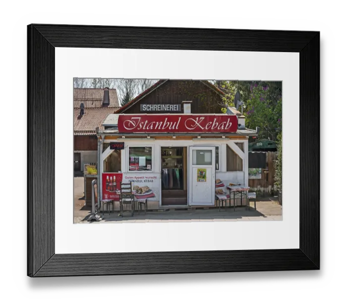 Framed Print : Snack bar, Istanbul Kebab, Grunwald