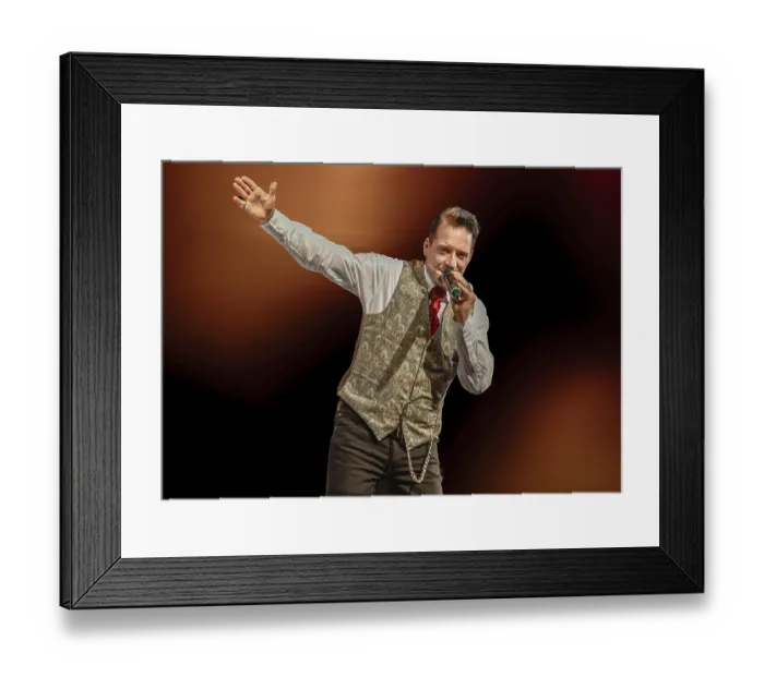 Framed Print : Bela B Felsenheimer aka Bela B from 'die Arzte' at a performance of Sartana