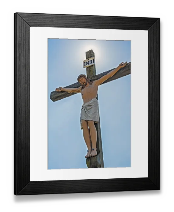 Framed Print : Crucifix on the Calvary, Birkenstein
