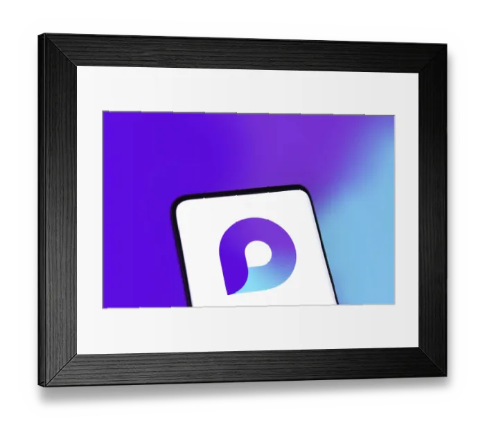 Framed Print : microsoft loop logo is displayed on smartphone Framed Print : microsoft loop logo is displayed on smartphone