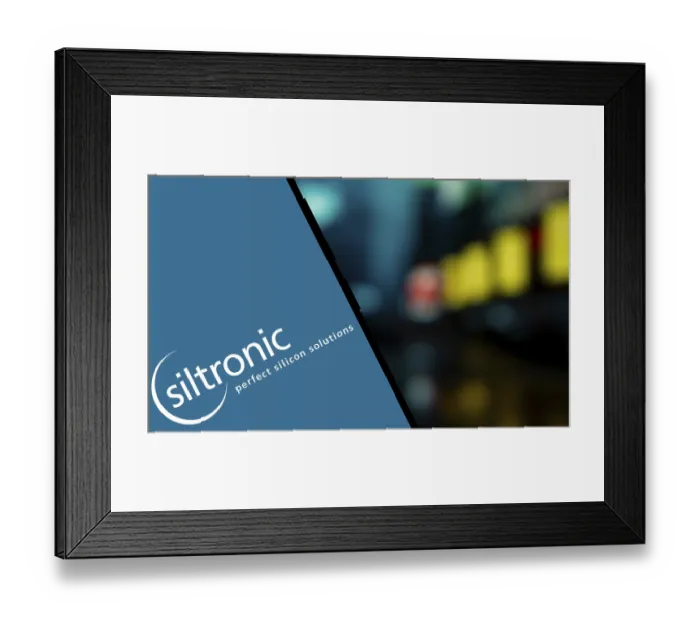 Framed Print : Dhaka, Bangladesh- Siltronic AG logo is displayed on smartphone Framed Print : Dhaka, Bangladesh- Siltronic AG logo is displayed on smartphone