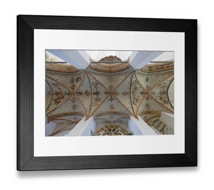 Framed Print : Vault, star vault, cross-ribbed vault